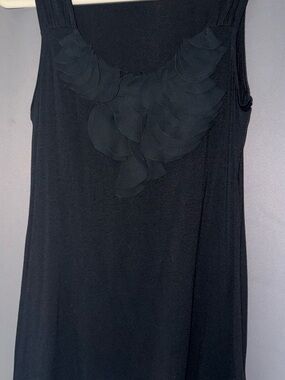 bobeau Black Top with White Accent